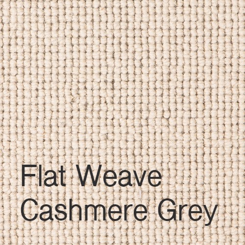 Flat Weave Cashmere Grey