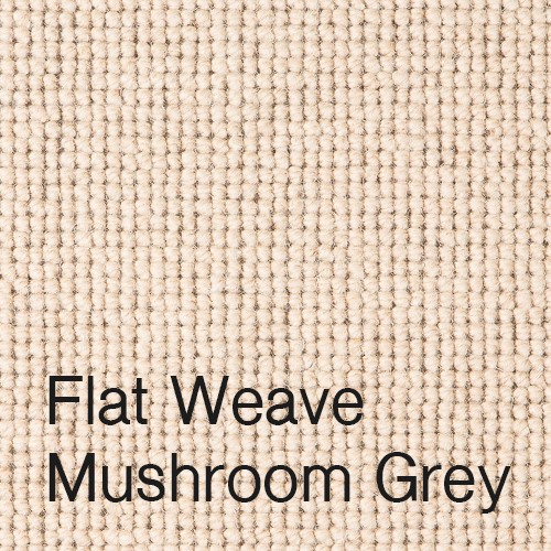 Flat Weave Mushroom Grey