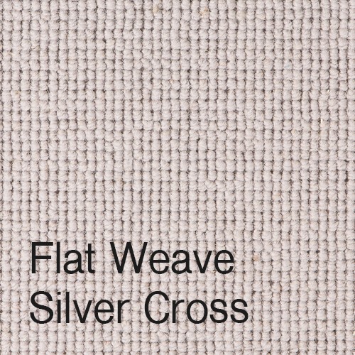 Flat Weave Silver Cross Flat Weave Silver Cross