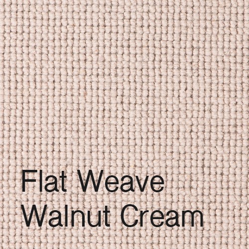 Flat Weave Walnut Cream