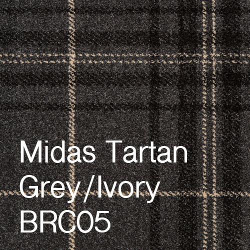 Midas Tartan Grey Ivory Midas Tartan Grey Ivory