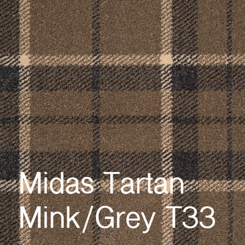 Midas Tartan Mink Grey Midas Tartan Mink Grey