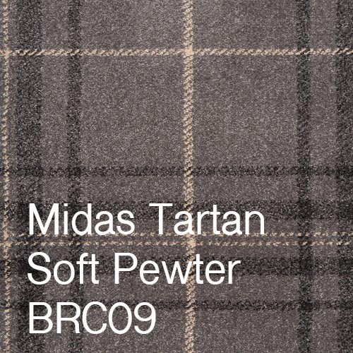 Midas Tartan Soft Pewter Midas Tartan Soft Pewter